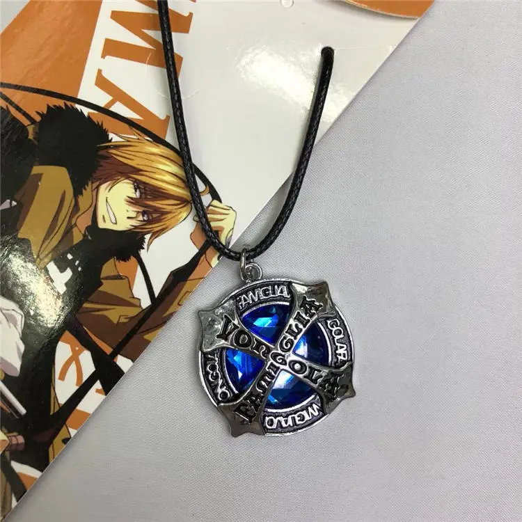 Модное ювелирное ожерелье kateyo Hitman Reborn Sawada Tsunayoshi аниме косплей брелок Vongola для мужчин wo мужчин детский подарок - Цвет: K