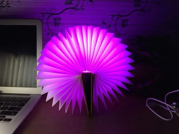 

Creative 3D LED 7 color book changing visual illusion light bedroom light free shipping action figures PMMA table lamp