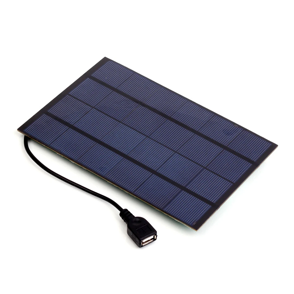 ELEGEEK 4,2 Вт USB выход Мини Солнечное зарядное устройство 700 мАч 6 в монокристаллическое DIY Солнечное зарядное устройство для сотового телефона/банка питания