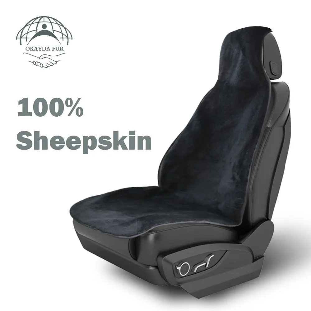 OKAYDA Cover Seat car front Full Sheepskin fur New Arrival Universal size free shipping accessories High Quality OKAYDA Cover Seat car front Full Sheepskin fur New Arrival Universal size free shipping accessories High Quality