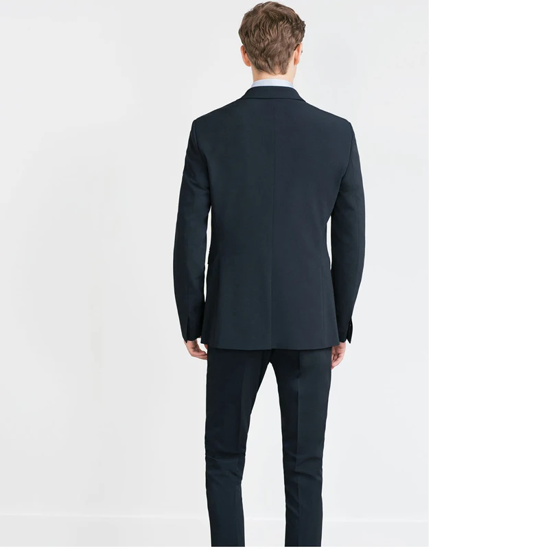 2017 Classic Black Men Suits Elegant Suits For Men's Daily Work Wear/Party Dress Groomsmen Wedding Suits (Jacket+Pants+Tie)