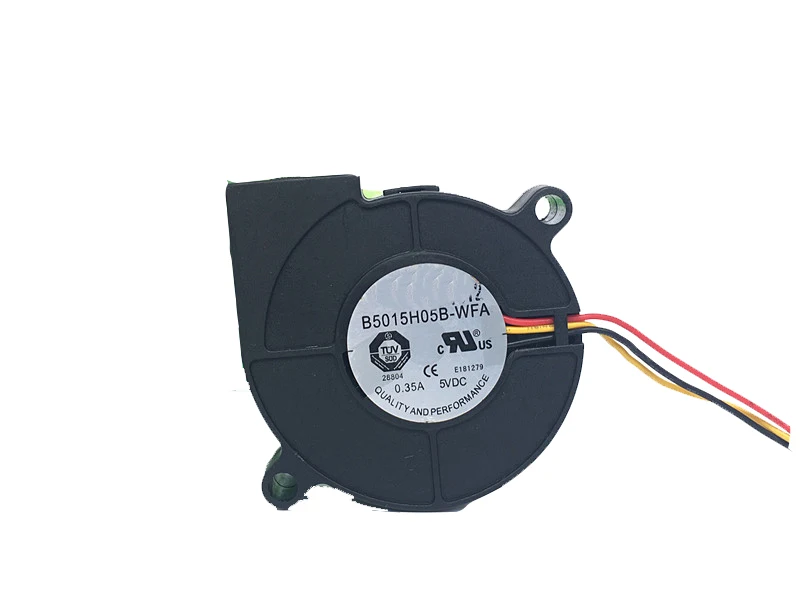 2 шт. вентилятор для 5 см 5015 в 0.35A B5015H05B WFA 3 провода двойной шариковый подшипник