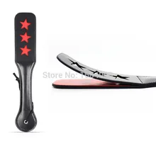 Adult Games Funny Double Layers Butt Slapper With Stars Decorated ASS Spanking Paddle Sex Toys For Lover