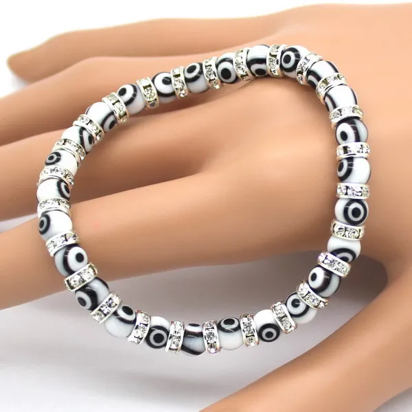 1pcs Free Shipping Por Evil Eyes Bracelets Whole White 1pcs Free Shipping Por Evil Eyes Bracelets Whole White Bead More Women Bracelet