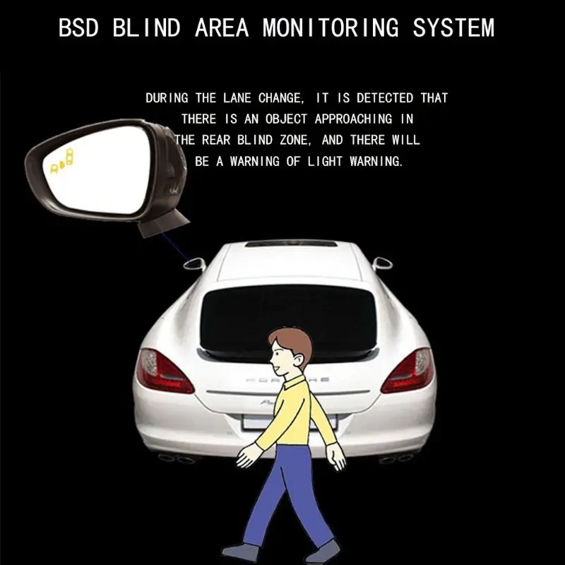 Автомобиль слепое пятно мониторинга BSD BSA BSM радар обнаружения системы микроволновая печь сенсор помощник вождения автомобиля безопасности