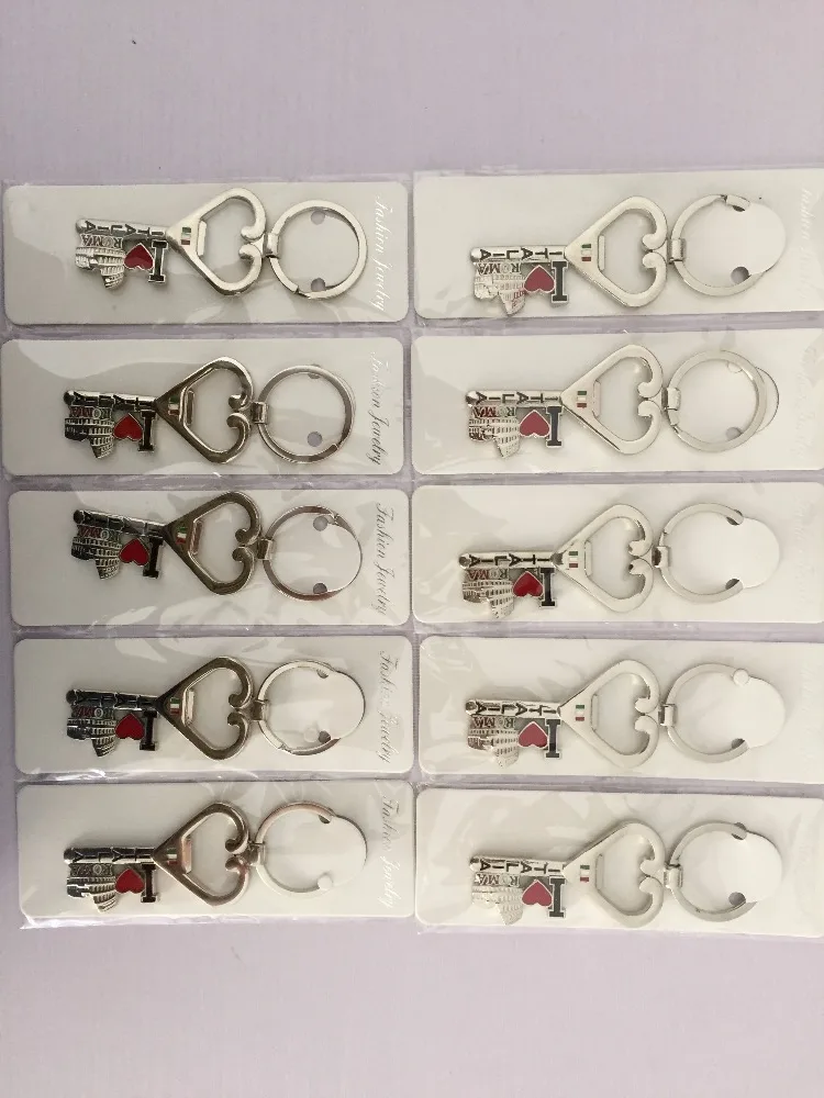 

Italian Rome tourist souvenir handmade gifts metal creative 3d metal keychain.