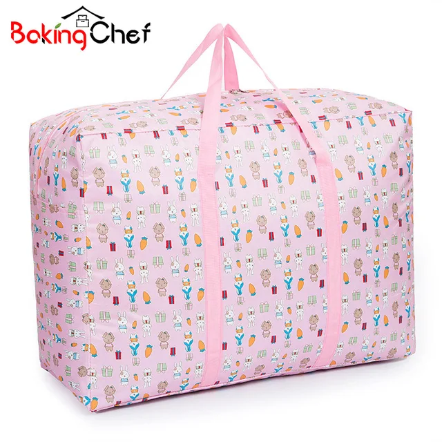 Bakingchef Large Cute Rabbit Clothing Storage Bag Shifting Of Season Bakingchef Large Cute Rabbit Clothing Storage Bag Shifting Of Season Quilt Moving Luggage Bags Accessories