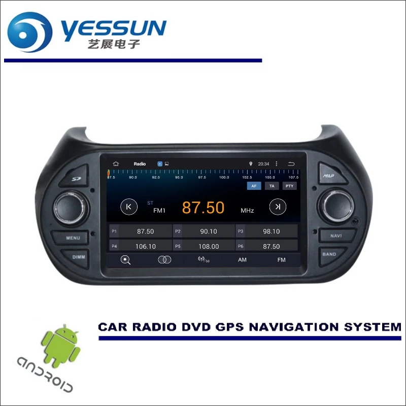 Best YESSUN For Fiat Fiorino / Qubo 2008~2017 Wince / Android Car Multimedia Navigation GPS Navi Radio Stereo No CD DVD Player 1