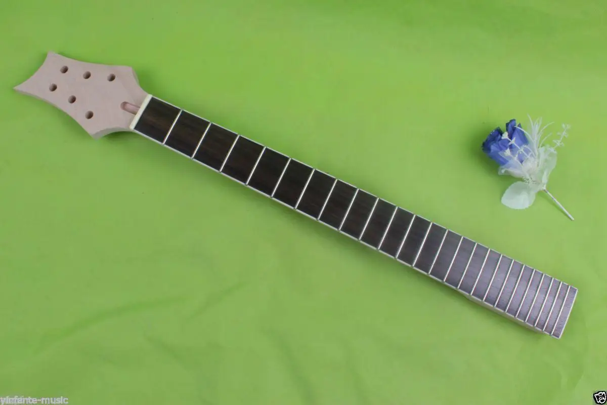 

New 1pcs Electric guitar neck solid wood Fretboard Truss Rod 24 fret 25" #P02