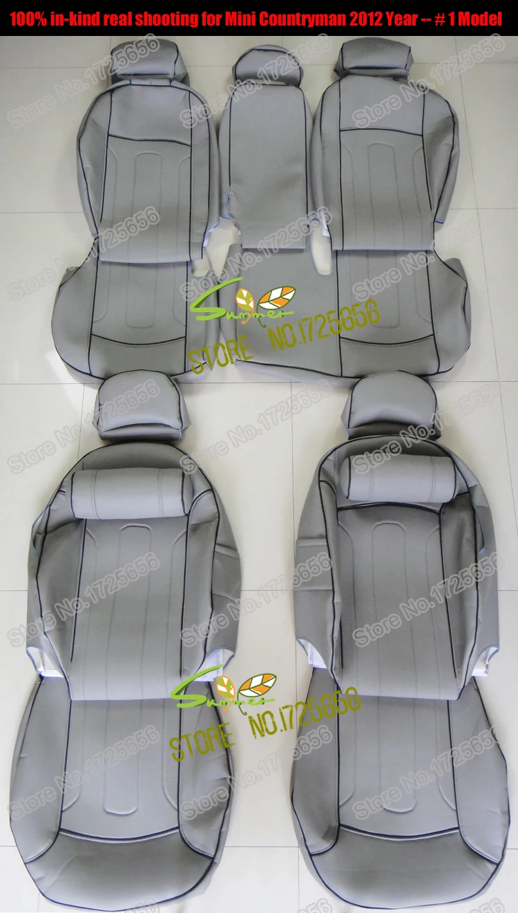 AutoDecorun чехлы для сидений кожаные для MINI COUNTRYMAN 2011-2015 чехлы для сидений сиденья для автомобилей Подушка Авто аксессуары и подголовник