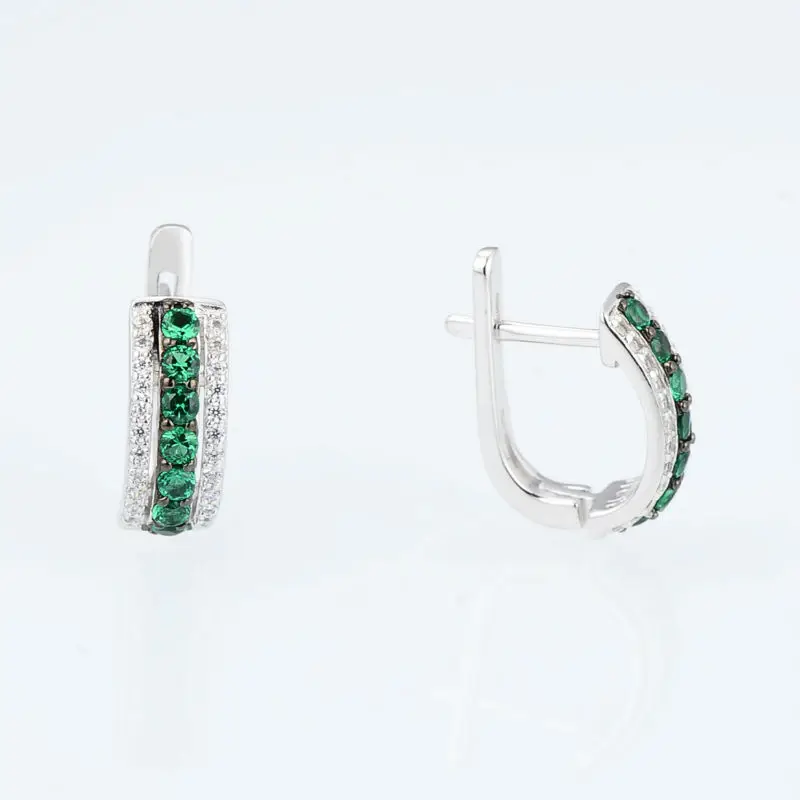E303082GSZSK925-SV2-Silver Earrings