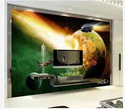 Индивидуальные обои для стен украшения дома 3D космический корабль Space научной фантастики ТВ фон обои для гостиной