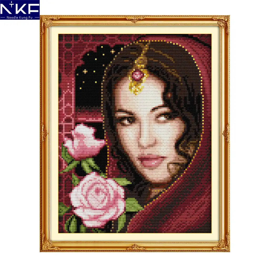 NKF The Indian Beauty Cross Stitching 