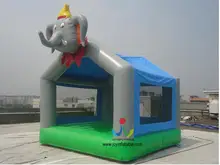 4X4M Mini Commercial Kids Elephant Inflatable Bouncer For Sale