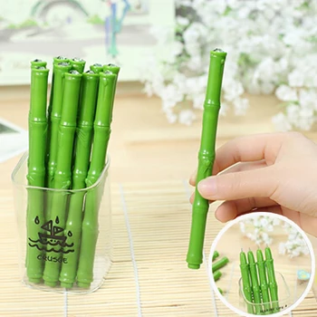 

20 pcs Lifelike Bamboo Shaped Ball Point Pen Stationery Stereo Tower Shape Ballpoint Pen Lovely Style Free shipping