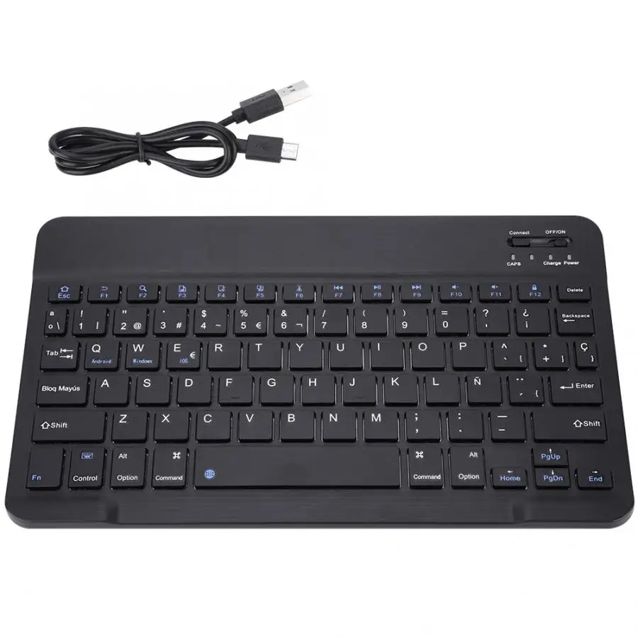 

New Mini Portable Wireless Bluetooth 3.0 Spanish Keyboard Touchpad for /Microsoft/Android Spanish Keyboard