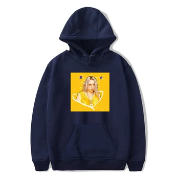 

new Fashion casual Artist singer BILIE EILISH Print hoodie women's men's shirt Sweatshirt high quality loose comfortable hoodie