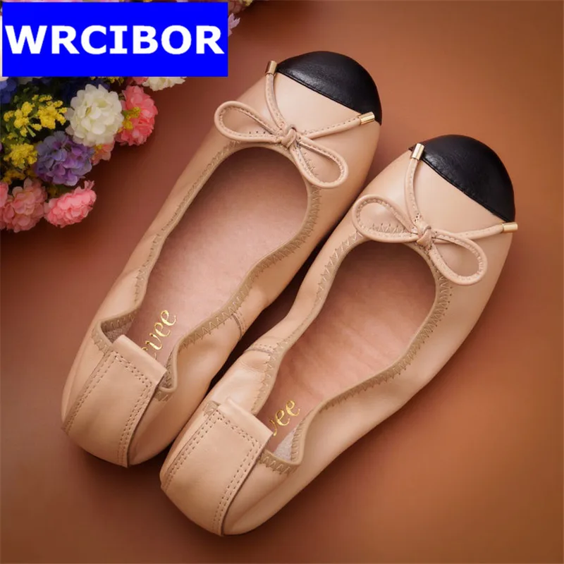 

2017Genuine Leather Women Flats Shoes Fashion Casual Lace-up Soft Loafers Spring Autumn Moccasins Female Driving Shoes Wholesal