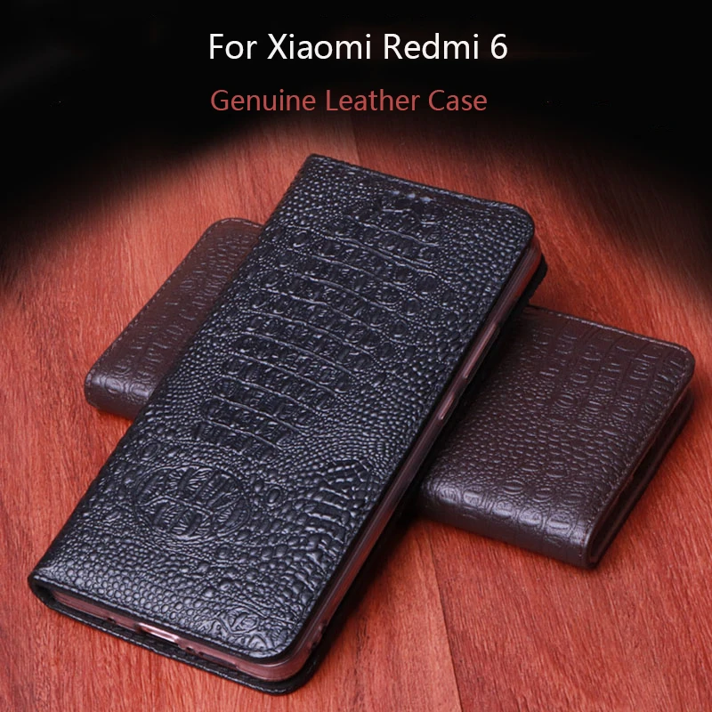 Genuine Leather Case For Xiaomi Redmi6 Huaiyi Leather+TPU full Redmi 6 |