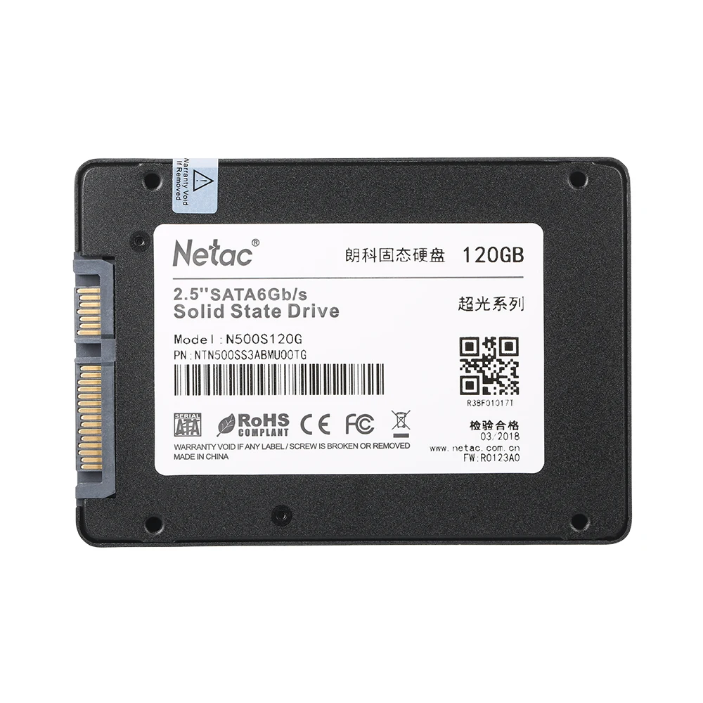 Netac N500S 60 ГБ 120 ГБ 240 ГБ 320 ГБ SATA6Gb/s 2,5 дюйма твердотельный накопитель SATA 3 SSD HD Dist для ноутбуков настольных ПК