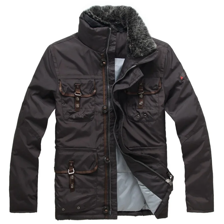 2017-Doudoune-Peuterey-Italy-Men-s-Homme-Brand-Down-More-Uniform-Pocket-With-Detachable-Fur-Collar