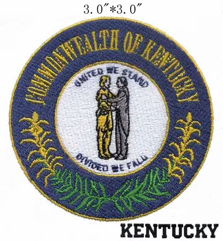 

Kentucky State Seal embroidery patch 3" wide /American Revolution/ frankfort/Flat ground