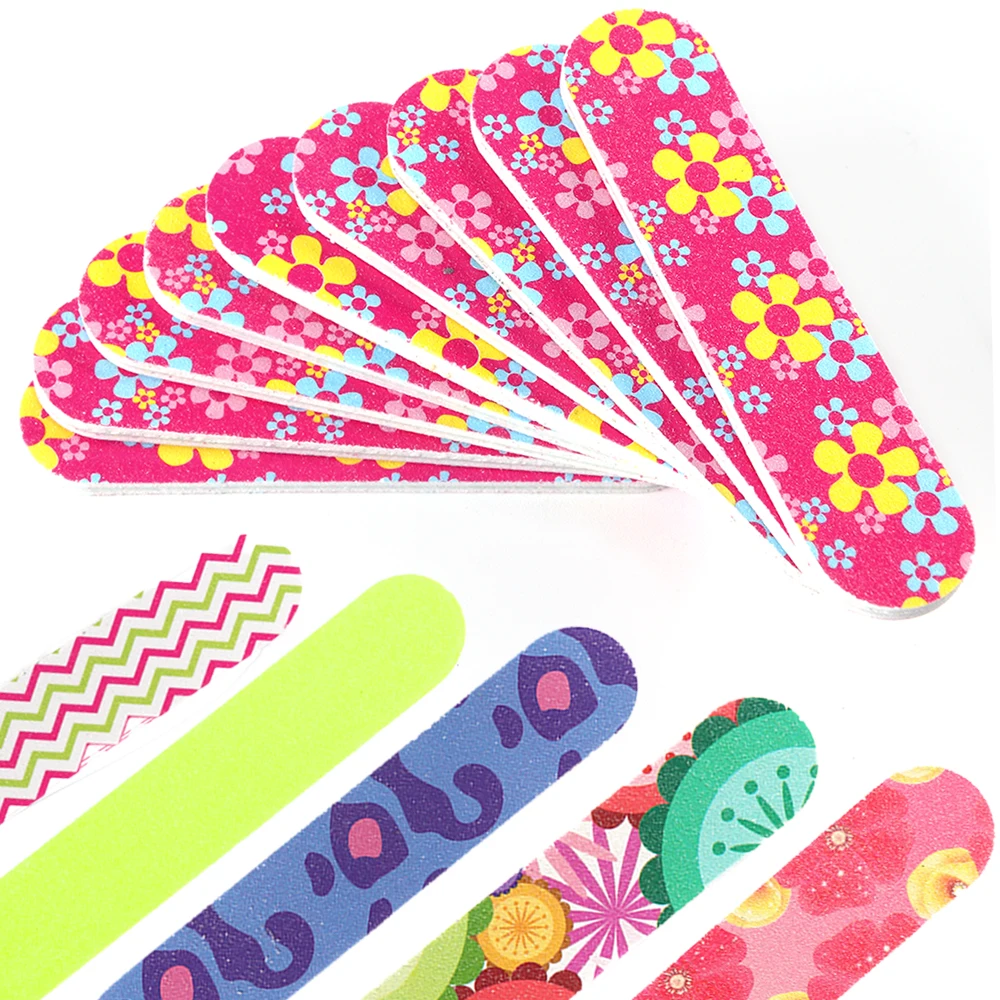 

10pcs Mini Nail Buffer Files Set Sander Paper Sponge Blocks Buffing Flower DIY Manicure Polisher Tools Nail Art Accessory SAA38