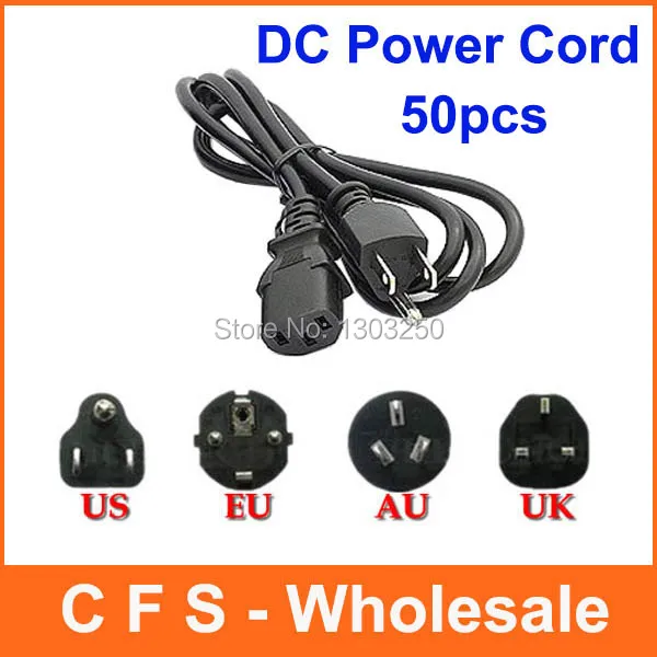 50pcs UK Plug / EU Plug / US Plug / AU Plug Universal 3 Prong Power