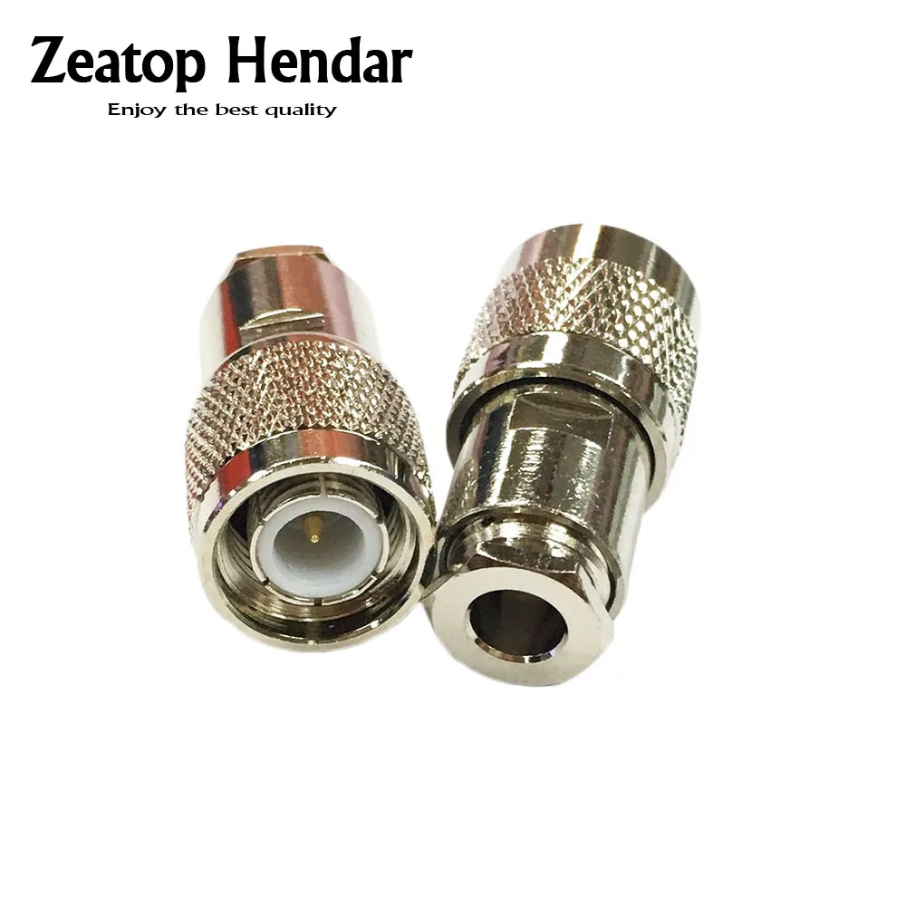 5Pcs Mini Jack Plug RF Connector TNC Male Clamp RG58 RG142 LMR195 RG400 Cable Straight Wire Body Brass | Обустройство дома