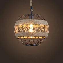 American loft rural retro hemp rope industrial wind chandelier restaurant bar cafe light pendant lamp dining room droplight American loft rural retro hemp rope industrial wind chandelier restaurant bar cafe light pendant lamp dining room droplight