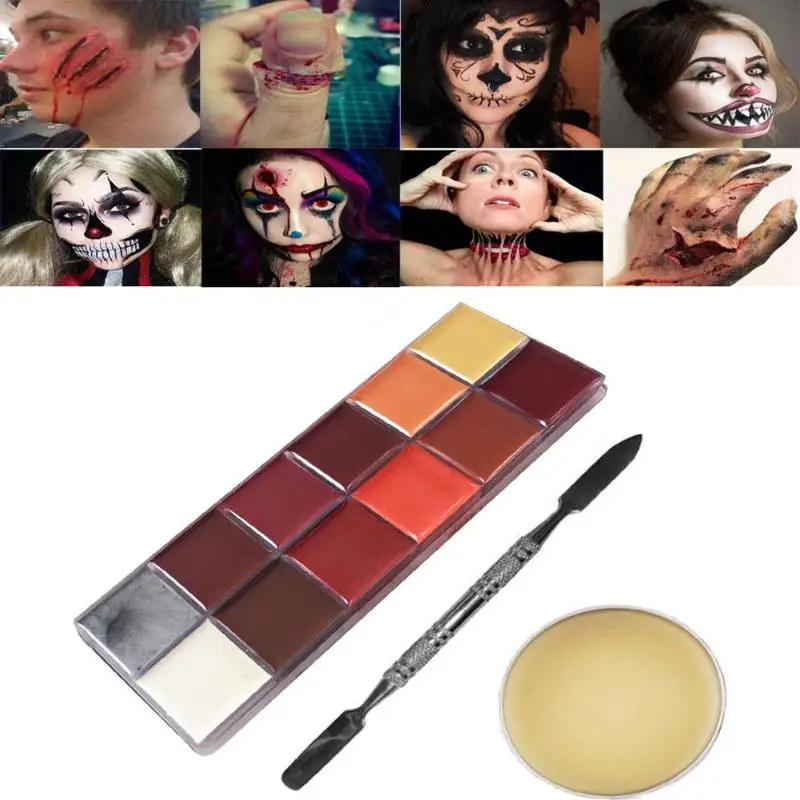 

Special Effects Oil Painting Stage Halloween Party Makeup Fake Scars Wax Fake Wound Scars Wax Spatula Tool
