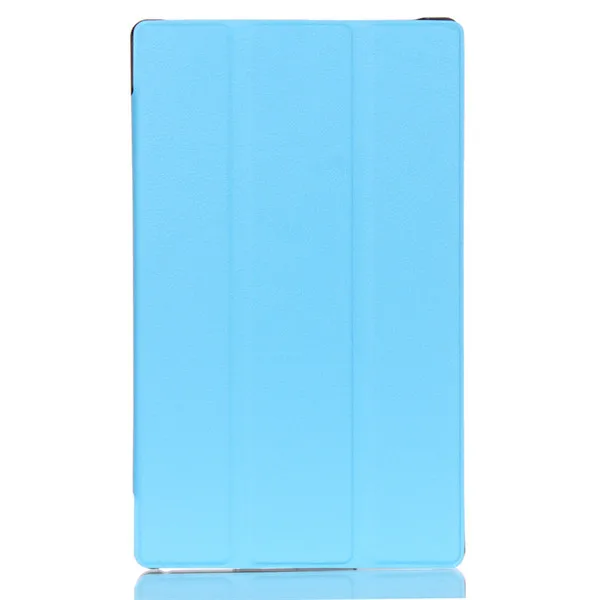 Повседневный однотонный ультра тонкий чехол из искусственной кожи флип умный защитный чехол-подставка для lenovo Tab3 8(TB3-850M/F) Tab2 A8-50 чехол для планшета - Цвет: blue