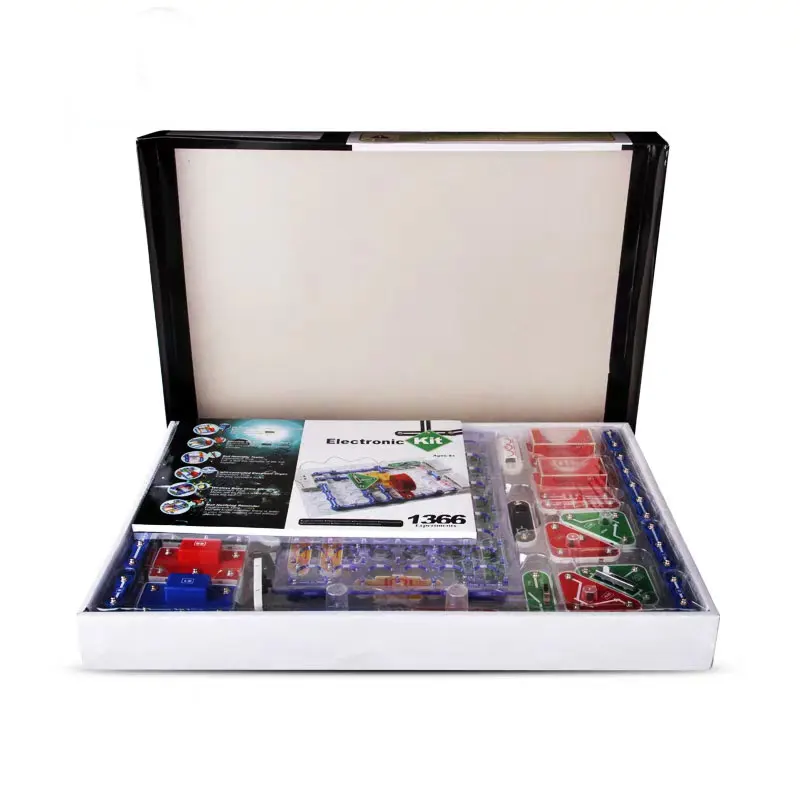 

1366 Projects English Version Snap Circuits Electronic Building Blocks Science Educational Kid's Puzzle Toy For Birthday Gift