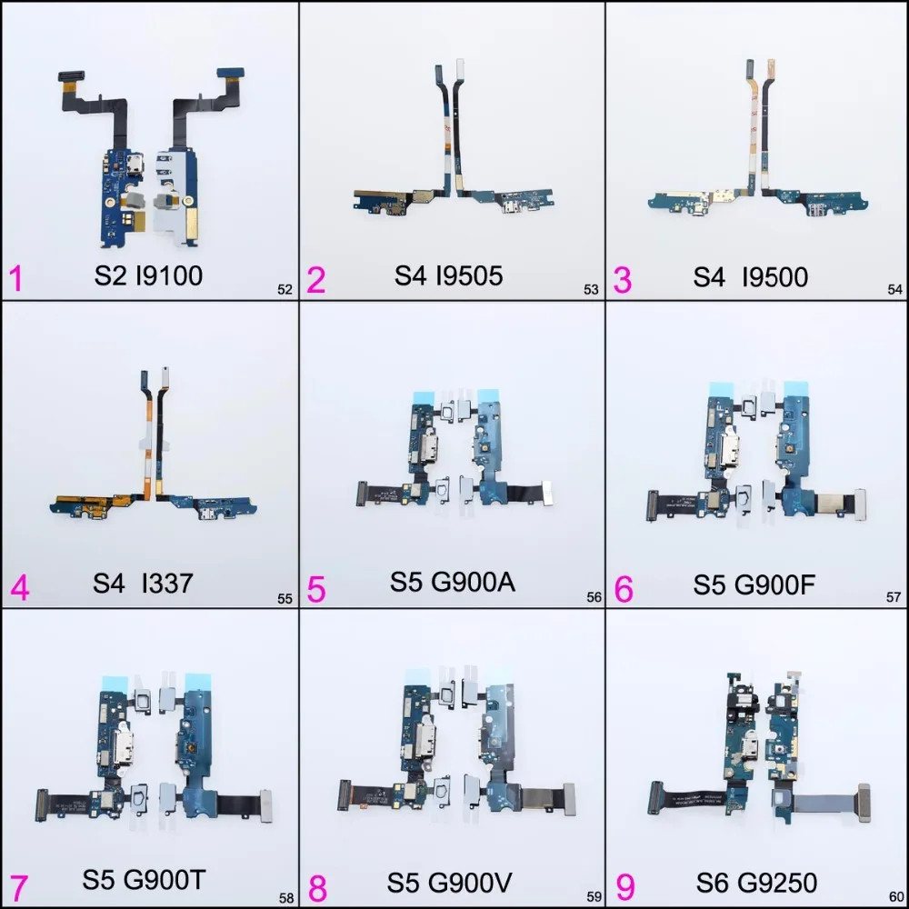 

cltgxdd Dock Connector Charger USB Charging Port Flex Cable For Samsung Galaxy S2 I9100 S4 I9505 I9500 I337 G900A G900F G900T