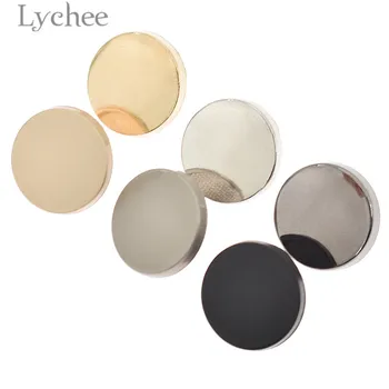 

Lychee 10pcs Mirror Design Shank Buttons Handmade Overcoat Metal Button DIY Sewing Material Accessories for Clothes