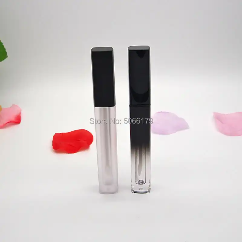 3 ミリリットルのプラスチック化粧品透明つや消しリップグロスチューブ 黒グラデーションメイク美容口紅容器 コンシーラーパッケージ 詰め替えボトル Aliexpress