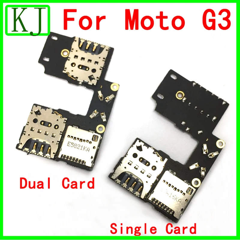 Для Motorola Moto G3 3-го sim-карты лоток держатель Micro SD Разъем памяти слот один двойной