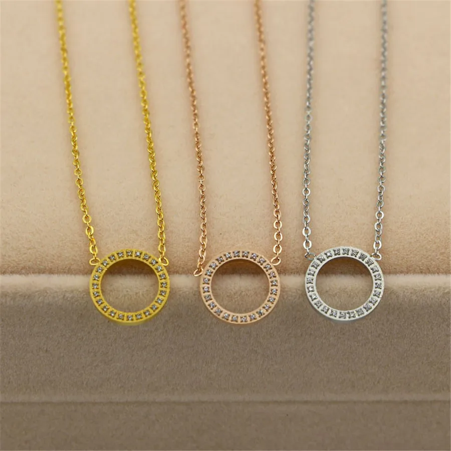 316L-Stainless-Steel-Gols-Plated-Round-Loop-Crystal-Pendant-Necklace-Link-Chain-Necklace-Rose-Gold-Fashion (4)