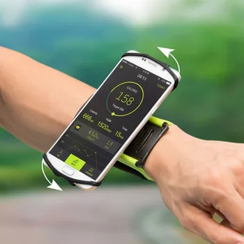 

SzBlaZe Professional Rotatable Running Bag Wrist Band Arm cell phones Holder Sport pocket accessories For Gym Fitness Jogging
