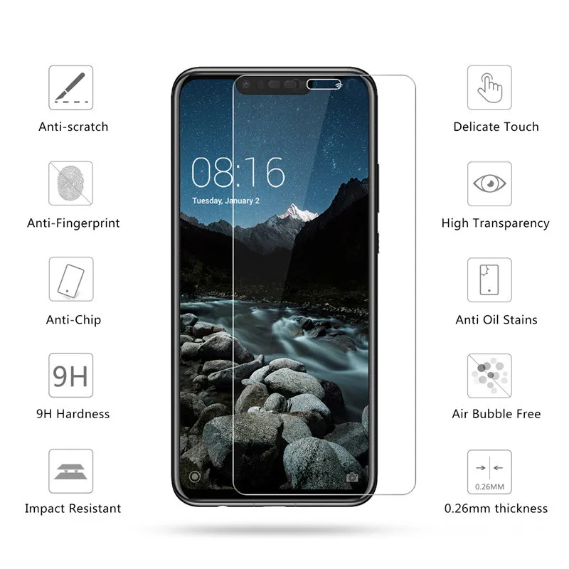 Закаленное стекло для huawei P Защита экрана смартфона для huawei P Smart Plus прозрачная стеклянная защитная пленка аксессуары для телефона