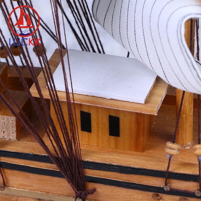 LUCKK 60 см креативные деревянные Sailiboat модели кораблей Burlywood современные деревянные украшения для дома винтажные аксессуары Игрушки для рукоделия сувениры