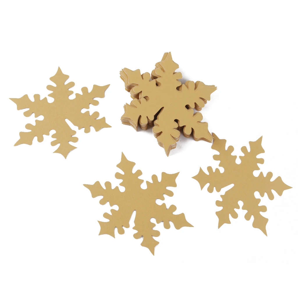 New 50pcs Snowflake Wine Table Glass Table Place Cards Xmas Wedding Beach Party Decor Favor Christmas Decoration Accessories
