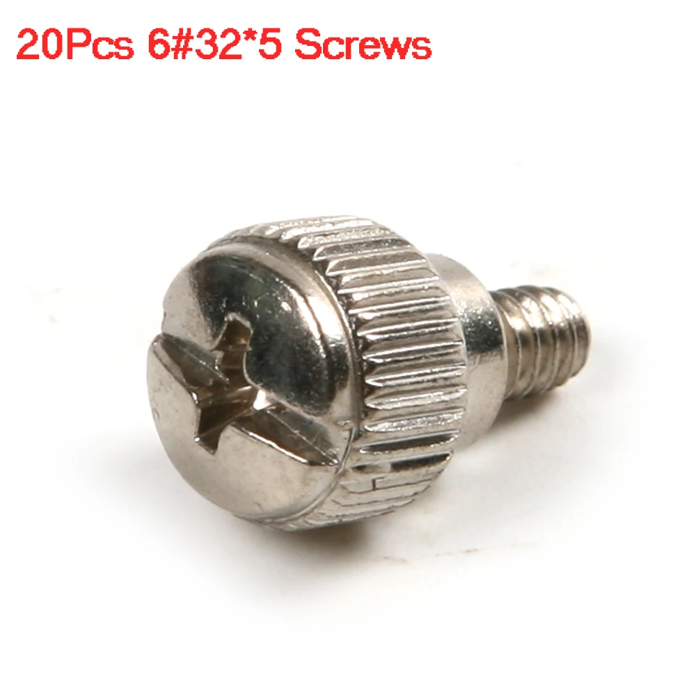 

20Pcs 6#32*5 Screws Kit Set High Quality Carbon Steel Philips Thumb Screws for M3.5 Computer PC Case DIY Fastener Screws Tools
