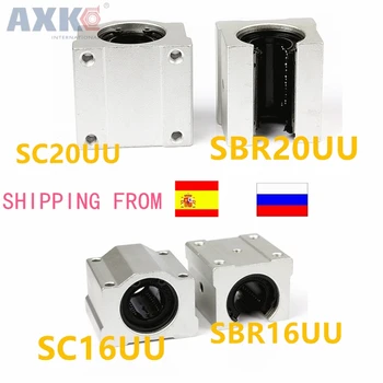 

SC20UU SCS16UU SBR20UU SBR16UU 20mm 16mm linear ball bearing slide unit 20mm linear bearing block for CNC Router linear slide