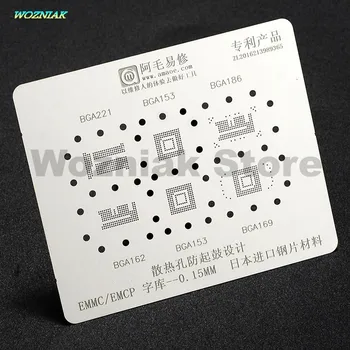 

Wozniak Best quality BGA153 162 169 186 221 EMCP EMMC Tin plant Steel net Solder paste tin mesh