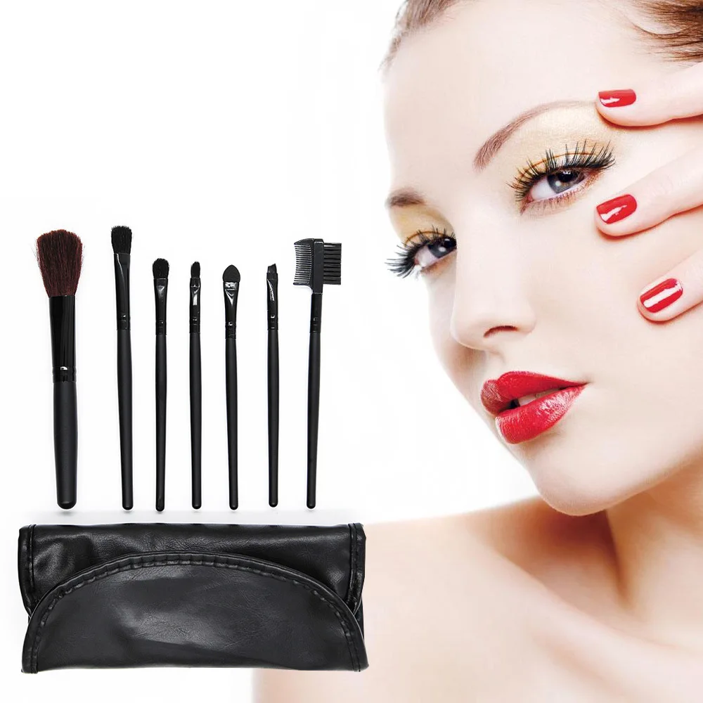 

7pcs/set Pro Makeup Brushes Set Eyeshadow Eyeliner Lip Brush Tools Eyeshadow Brush Set Cosmetics Make Up Brushes With Bag