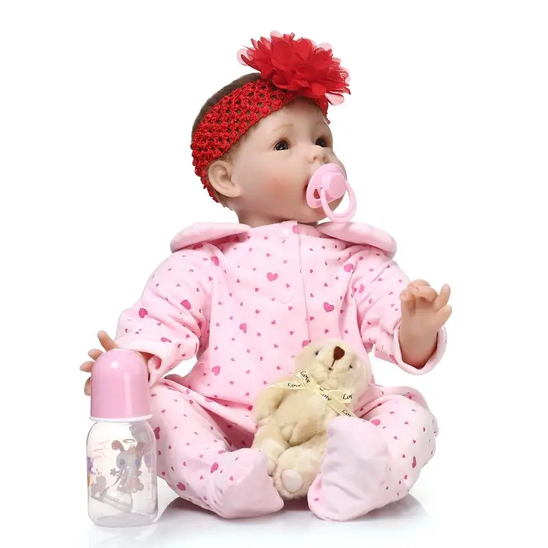 55 см bebe reborn новая 22 &quotмилая Кукла Младенцы на продажу силиконовые baby куклы munecas
