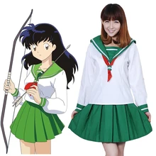 Аниме Косплей инуяши Хигураши Кагоме костюмы для девочек школьная форма женские костюмы моряка