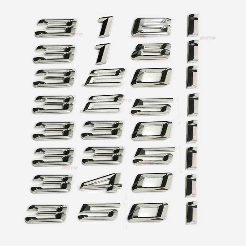328i Black 320i 325i 328i 330i 335i Symbol Emblem Sticker Badges for Trunk Tailgate Bumper Decoration