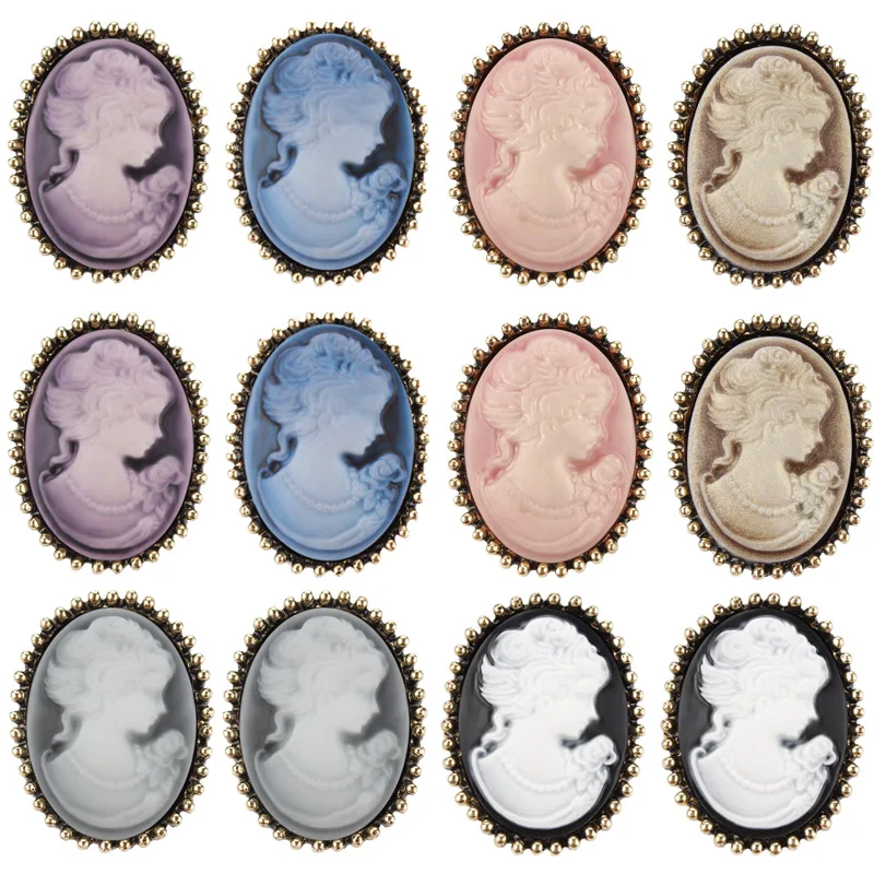 Wholesale Pack of 12 Pieces Antique Gold-color Small Cameo Brooches in 6 assorted color for Women
Wholesale Pack of 12 Pieces Antique Gold-color Small Cameo Brooches in 6 assorted color for Women
